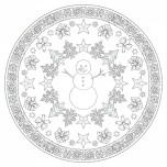 Kış temalı mandala