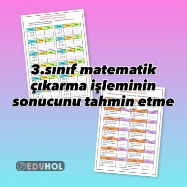 Çıkarma işleminin sonucunu tahmin etme