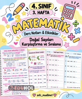 Doğal sayıları sıralama ve karşılaştırma