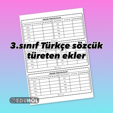 Sözcük türeten ekler