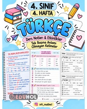 Tek başına anlamı olmayan kelimeler
