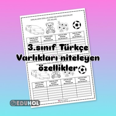Varlıkları niteleyen sözcükler