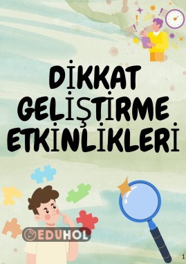 Dikkat Geliştirme Etkinlikleri