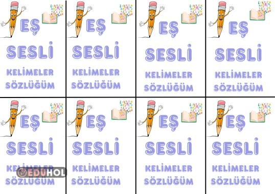 Eş Sesli Kelimeler Sözlüğü