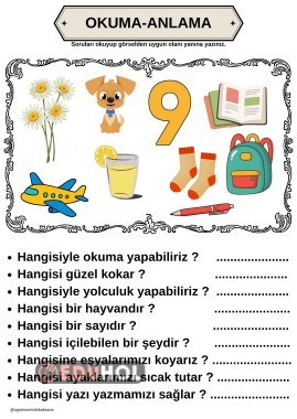 Okuma Anlama Etkinlikleri