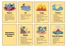 Doğal Afetlere Karşı Alınacak Önlemler Bilgi Kartları