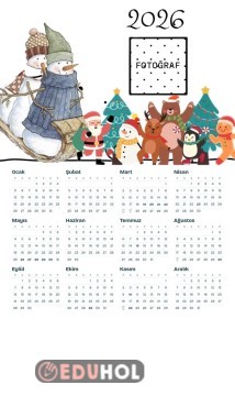 2026 takvimi öğrenci fotoğraflı
