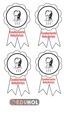 Cumhuriyetin bekçileriyiz rozeti