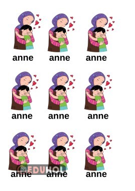 anne defter yapıştırma etkinliği