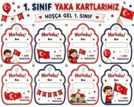 BİRİNCİ SINIF YAKA KARTLARI