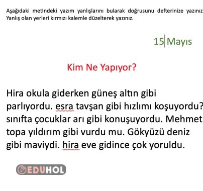 Haftalık Değerlendirme 11-15 Mayıs