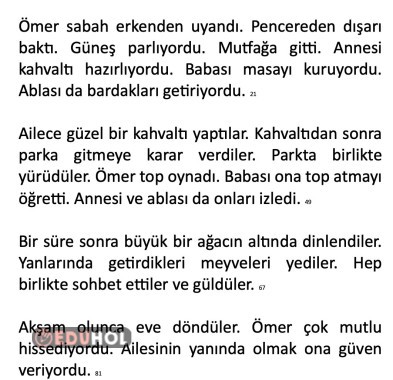 Hızlı Okuma Metni 12