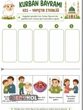 Kurban Bayramı Sıralama Etkinlik