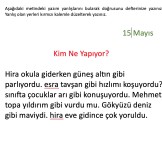 Haftalık Değerlendirme 11-15 Mayıs