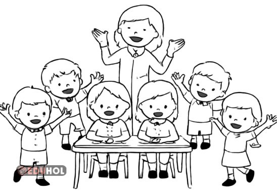 24 Kasım öğretmenler günü boyama