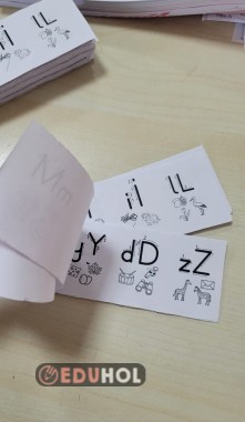 mini harf cetveli kitapçığı, tüm harfler, boyamalı