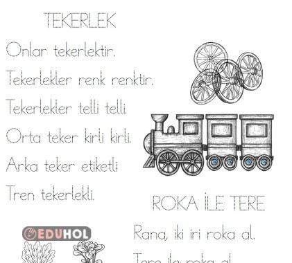 r harfi kesik çizgili metin, boyamalı