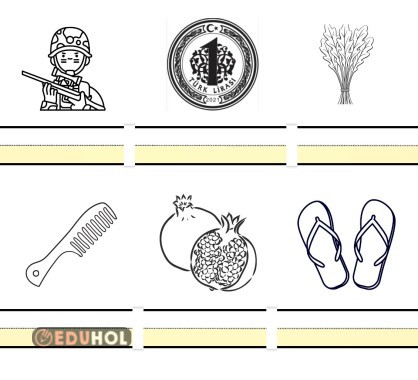 r harfi resimdeki görsellerin ismini yazma, boyama