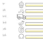 ı harfi görsel eşleştirme ve yazma