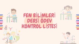 Fen Bilimleri Dersi Ödev Kontrol Listesi