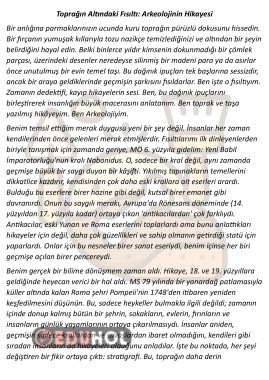 Arkeolojinin Hikayesi