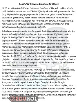 Ben Kirlilik Okuma Metni