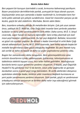 Fosiller Okuma Metni Tasltaki Sır