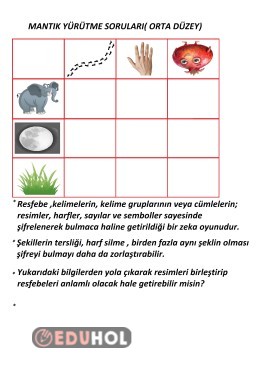 Mantık Yürütme Orta Düzey Alıştırma 62