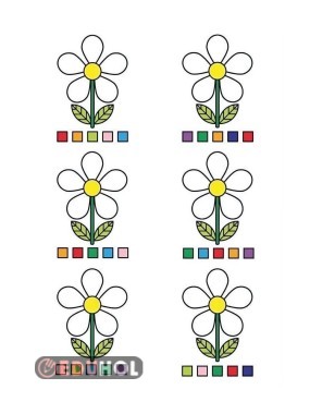 Renk Renk Desenli Şekil Boyama Kitapçığı 28 Sayfa