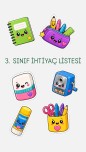3. Sınıf İhtiyaç Listesi