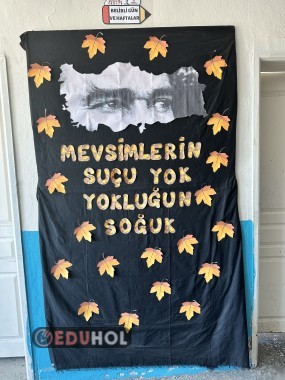 10 Kasım yazı ve yapraklar