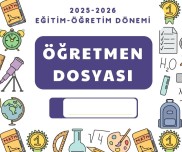 2025-2026 Öğretmen Dosyası Kapakları