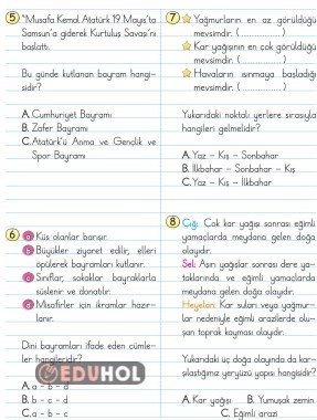 2.SINIF HAYAT BİLGİSİ BİLİM TEKNOLoJİ SANAT GENEL DEĞERLENDİRME