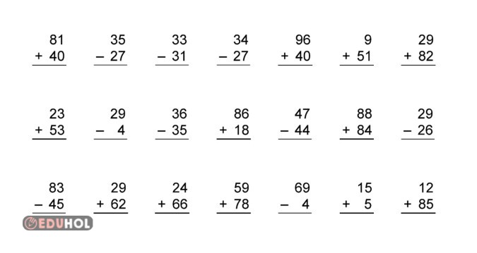 2.SINIF MATEMATİK TOPLAMA VE ÇIKARMA ETKİNLİKLERİ