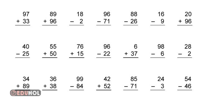 2.SINIF MATEMATİK TOPLAMA VE ÇIKARMA ETKİNLİKLERİ
