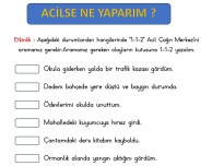 2.SINIF ACİLSE NE YAPARIM ETKİNLİĞİ