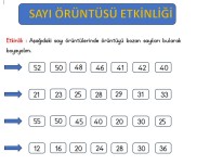 2.SINIF SAYI ÖRÜNTÜSÜNÜ BOZAN SAYI ETKİNLİĞİ
