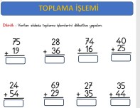 2.SINIF TOPLAMA İŞLEMİ ETKİNLİKLERİ
