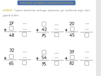 2.SINIF TOPLAMA İŞLEMİNDE VERİLMEYENİ BULMA