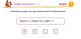 3.SINIF DEĞERLERİMİZLE YAŞIYORUZ OKUMA SÜREÇ DEĞERLENDİRME
