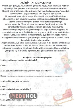 Okuma Anlama Metni 1