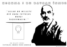 12 MART İSTİKLAL MARŞI'NIN KABULÜ AFİŞ(YATAY)