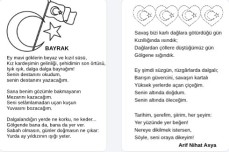 BAYRAK ŞİİRİ-ARİF NİHAT ASYA