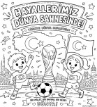 TÜRKİYE DÜNYA KUPASI’NDA BOYAMA ETKİNLİĞİ