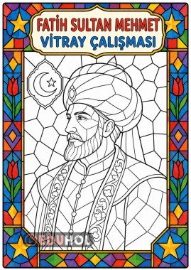 Fatih Sultan Mehmet vitray çalışması