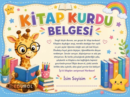 Kitap kurdu belgesi