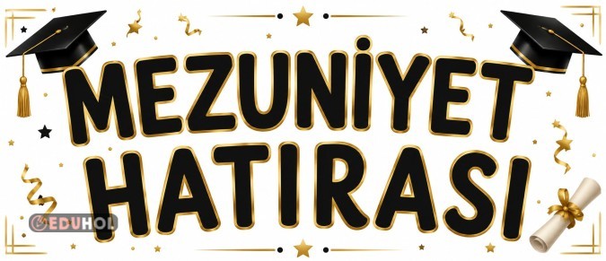 Mezuniyet hatırası pano harfleri