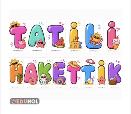 Tatili hakettik pano yazısı