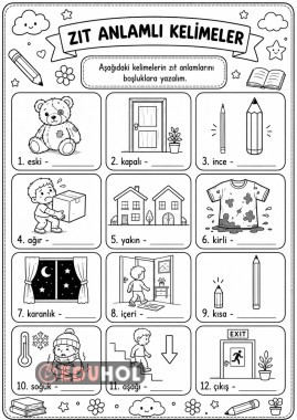 Zıt anlamlı kelimeler