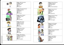 Name cards for introducing yourself